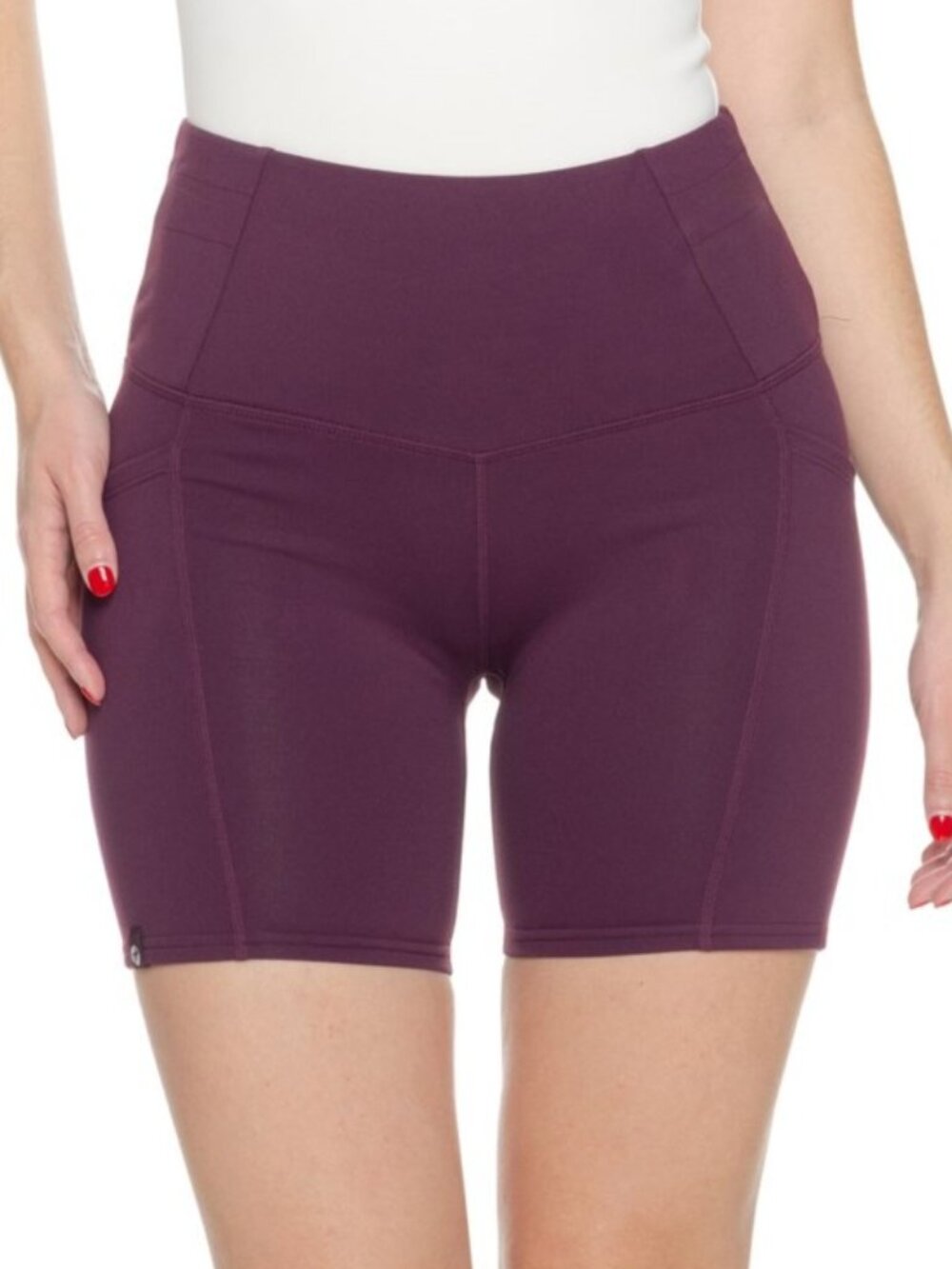 NEW Oiselle Pocket Jogger Shorts 6 Purple Running Biker 6 inch high rise Empire